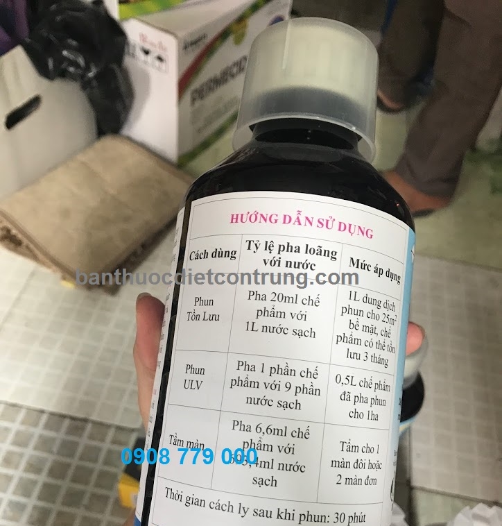 Map permethrin 50ec Mặt sau - hướng dẫn sử dụng