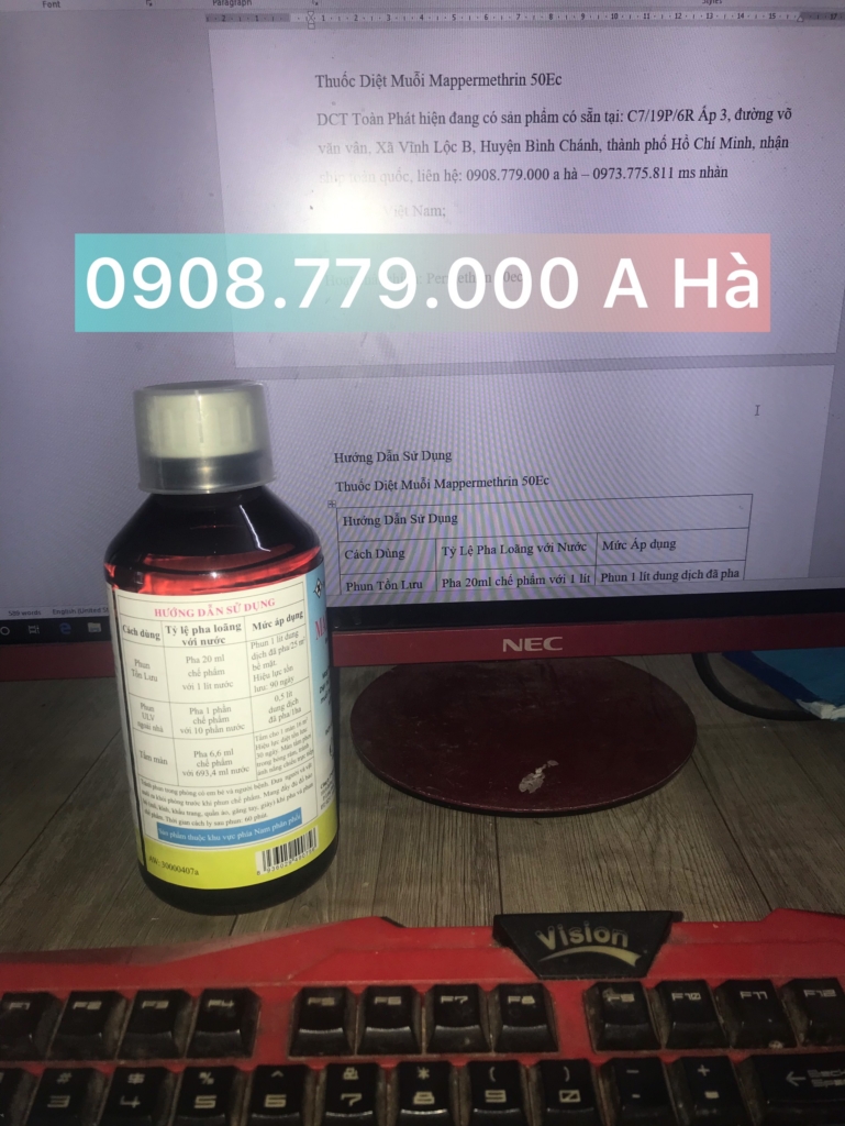 Hướng Dẫn Sử Dụng Thuốc Diệt Muỗi Mappermethrin 50Ec