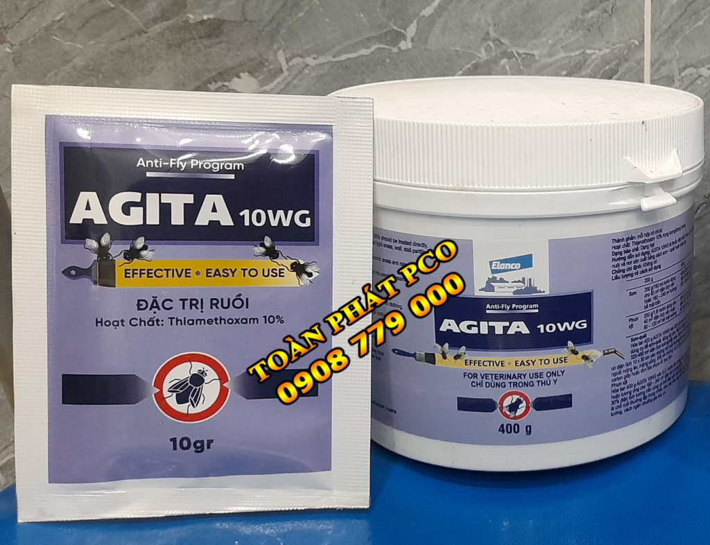Thuốc diệt Ruồi Agita 10WG hộp 400gram và gói 10gram